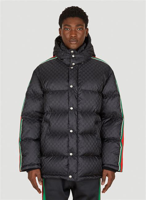 men's gucci puffer jacket|gucci gg print jacket men's.